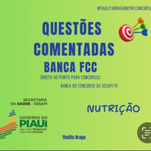 Questões comentadas de Nutrição FCC
